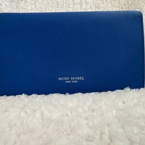 Henri Bendel Large Vibrant Blue Wallet